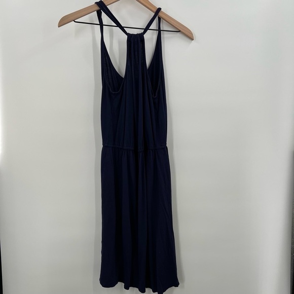 Old Navy Halter Dress Navy Blue Ladies Small - Picture 2 of 4